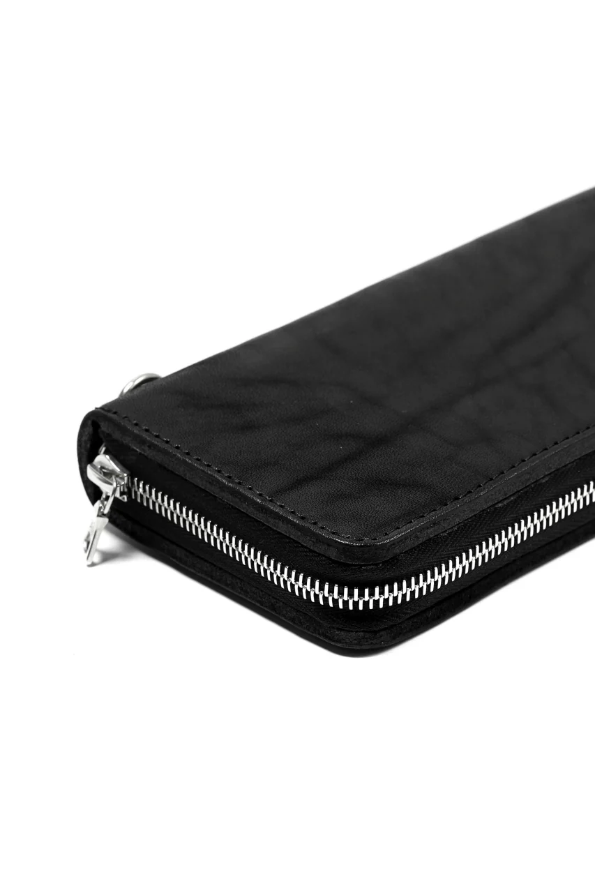 ISAMU KATAYAMA BACKLASH exclusive ROUND FASTNER WALLET / JAPAN DOUBLE SHOULDER  (OBJECT DYED) - Image 15