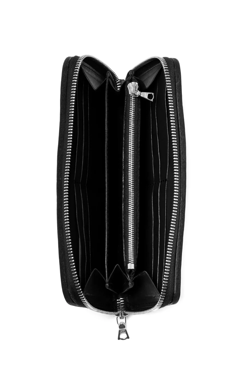 ISAMU KATAYAMA BACKLASH exclusive ROUND FASTNER WALLET / JAPAN DOUBLE SHOULDER  (OBJECT DYED) - Image 17