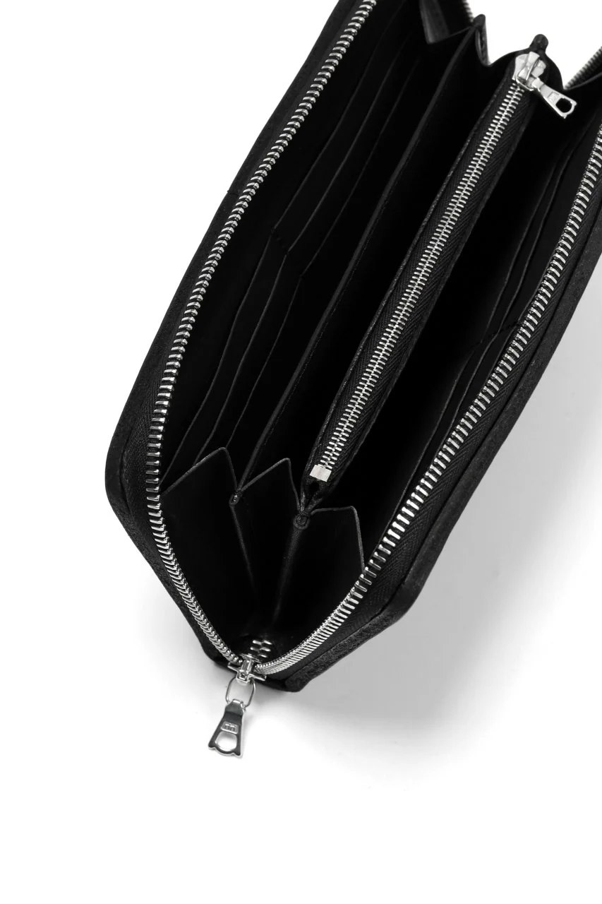 ISAMU KATAYAMA BACKLASH exclusive ROUND FASTNER WALLET / JAPAN DOUBLE SHOULDER  (OBJECT DYED) - Image 18