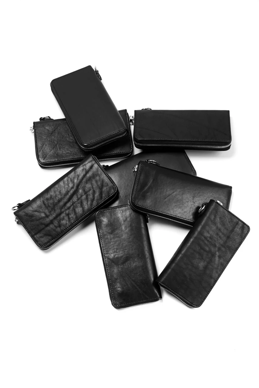 ISAMU KATAYAMA BACKLASH exclusive ROUND FASTNER WALLET / JAPAN DOUBLE SHOULDER  (OBJECT DYED) - Image 20