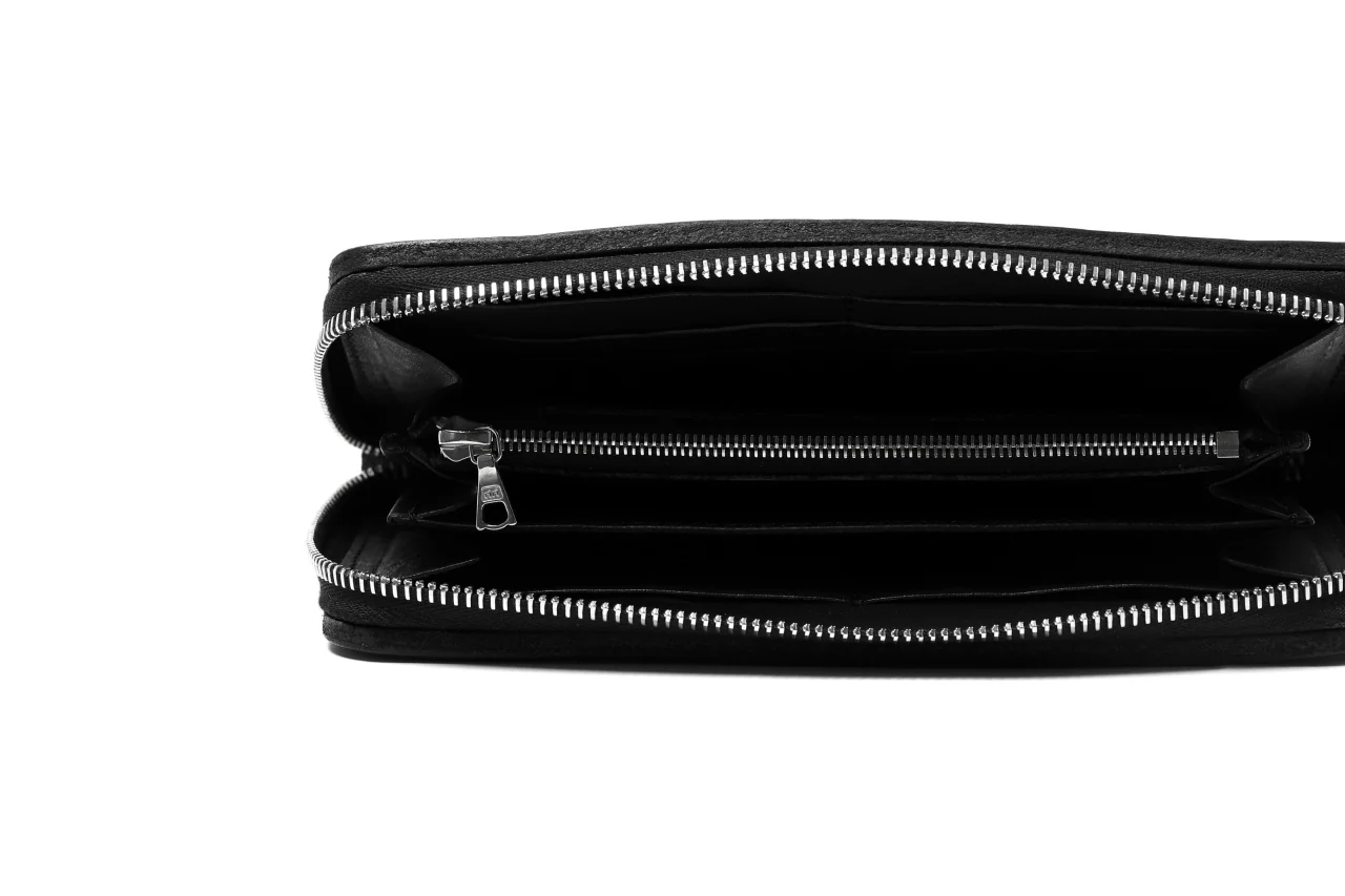 ISAMU KATAYAMA BACKLASH exclusive ROUND FASTNER WALLET / JAPAN DOUBLE SHOULDER  (OBJECT DYED) - Image 26
