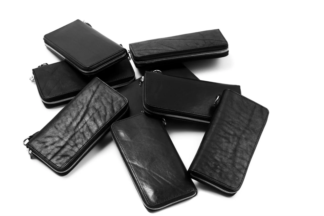 ISAMU KATAYAMA BACKLASH exclusive ROUND FASTNER WALLET / JAPAN DOUBLE SHOULDER  (OBJECT DYED) - Image 27