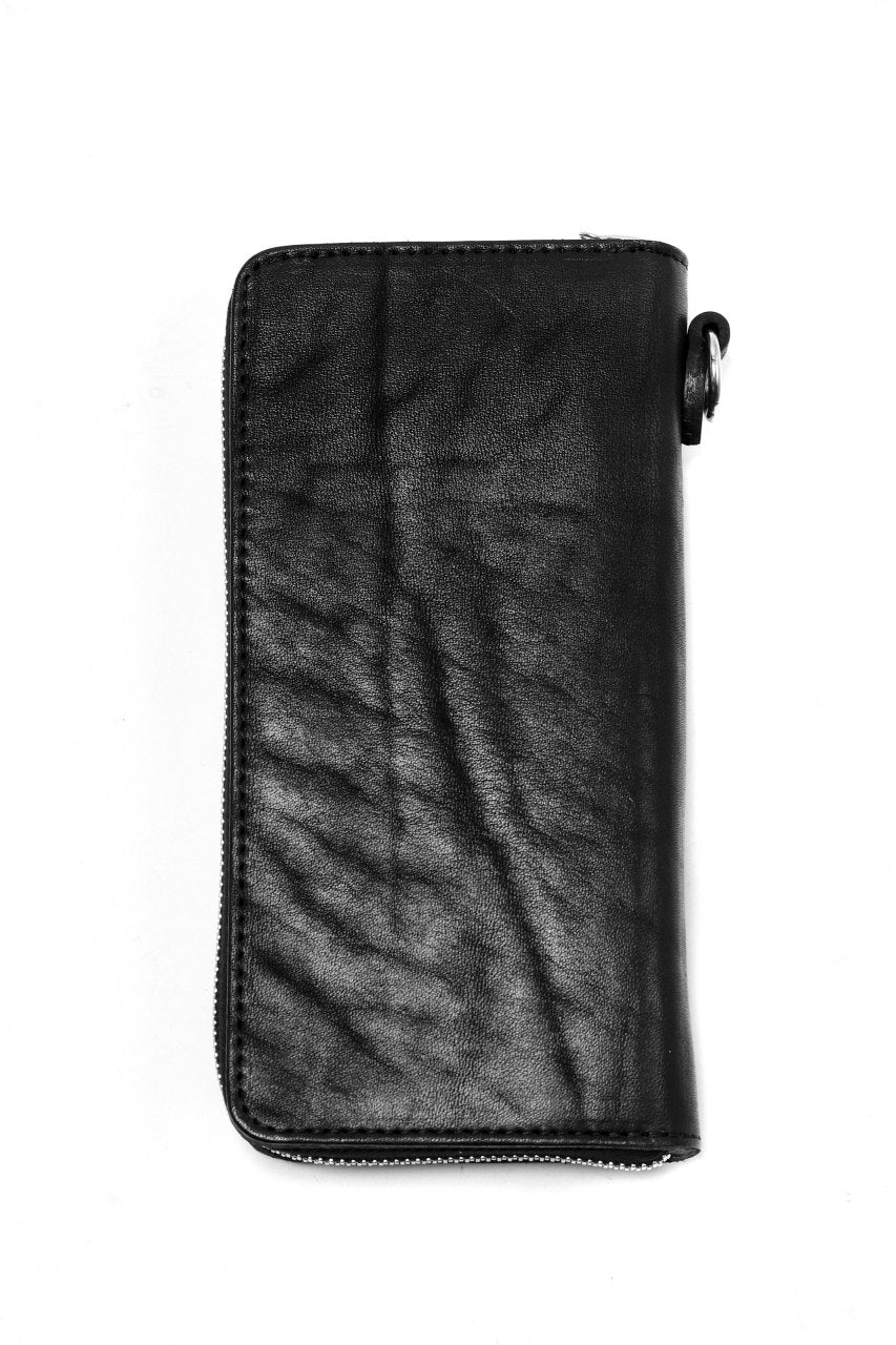 ISAMU KATAYAMA BACKLASH exclusive ROUND FASTNER WALLET / JAPAN DOUBLE SHOULDER  (OBJECT DYED) - Image 3