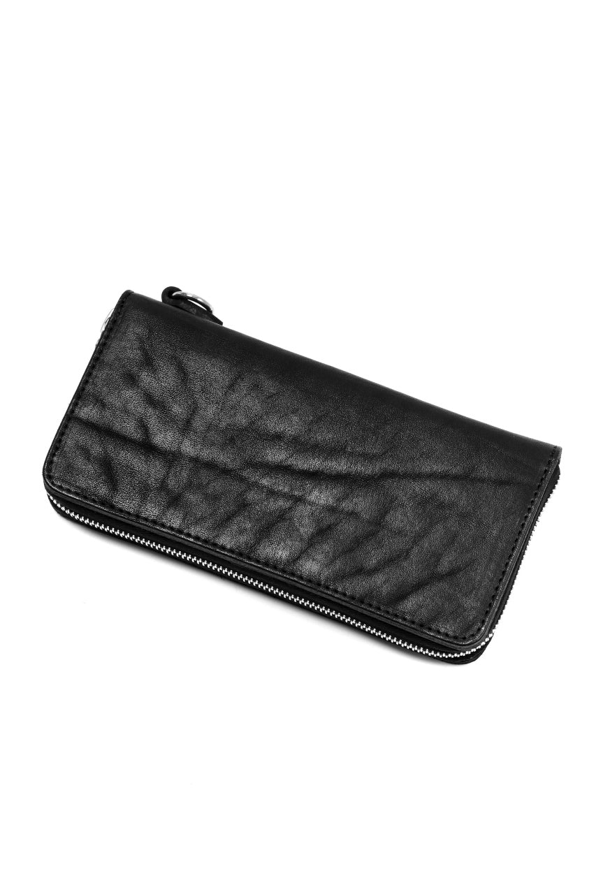 ISAMU KATAYAMA BACKLASH exclusive ROUND FASTNER WALLET / JAPAN DOUBLE SHOULDER  (OBJECT DYED) - Image 8