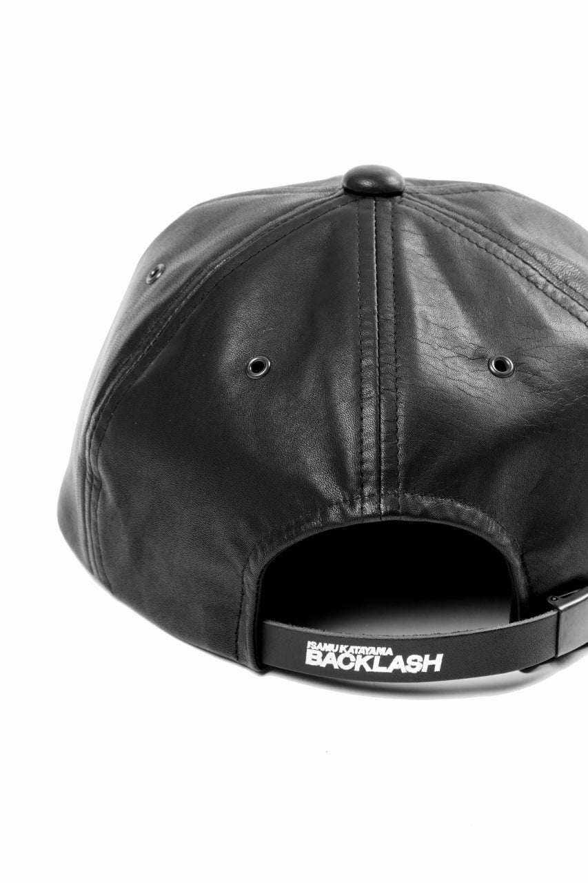 ISAMU KATAYAMA BACKLASH FLAT VISOR CAP / MONOCHROME LUXURY STEER (BLACK) - Image 10
