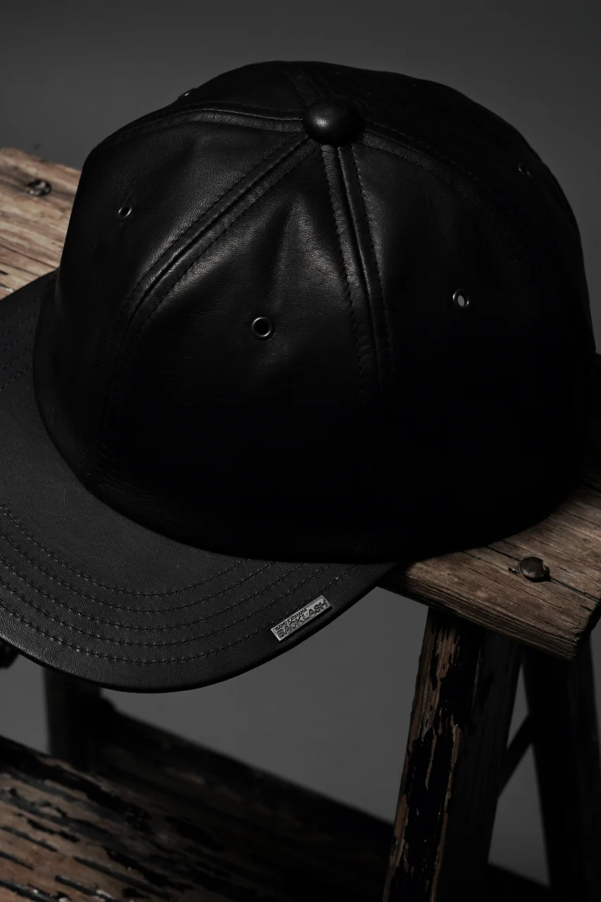 ISAMU KATAYAMA BACKLASH FLAT VISOR CAP / MONOCHROME LUXURY STEER (BLACK) - Image 13