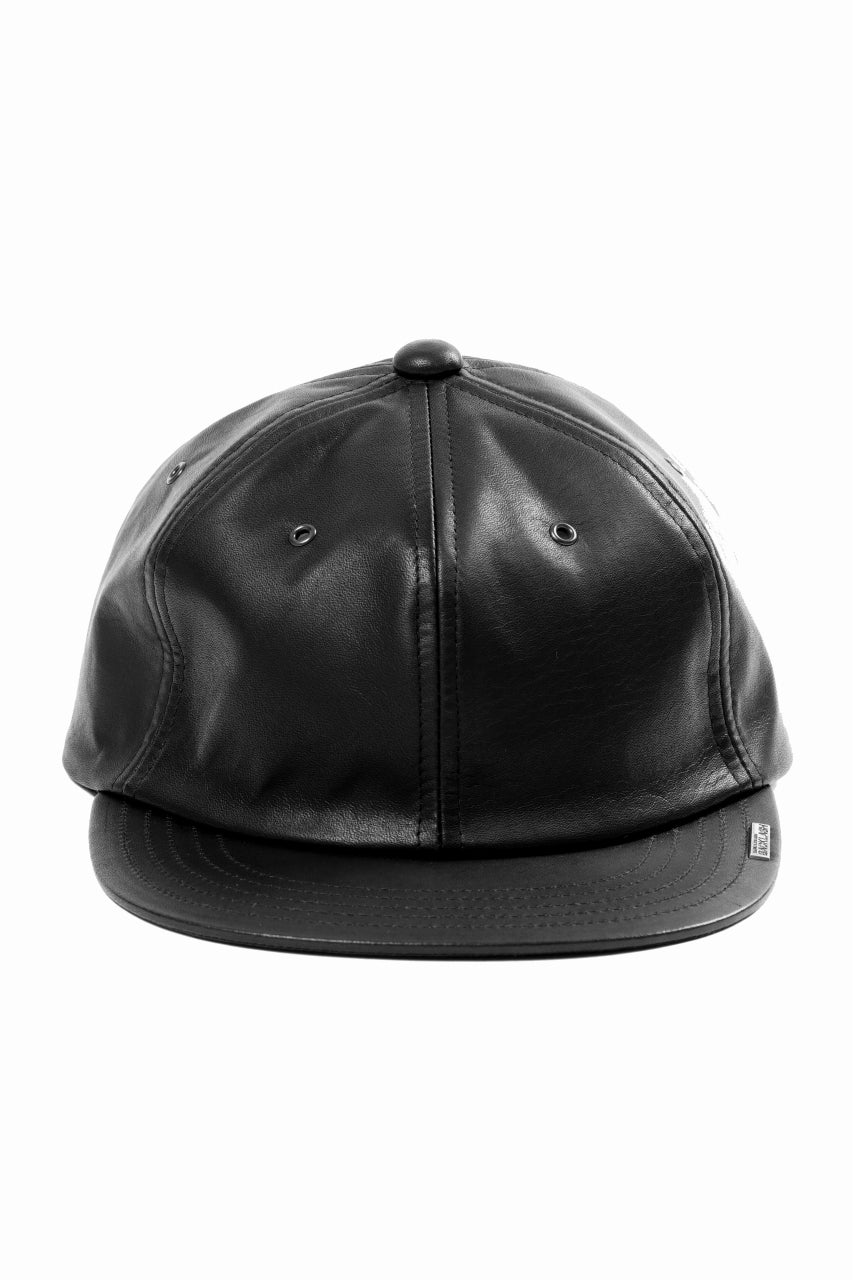 ISAMU KATAYAMA BACKLASH FLAT VISOR CAP / MONOCHROME LUXURY STEER (BLACK) - Image 2