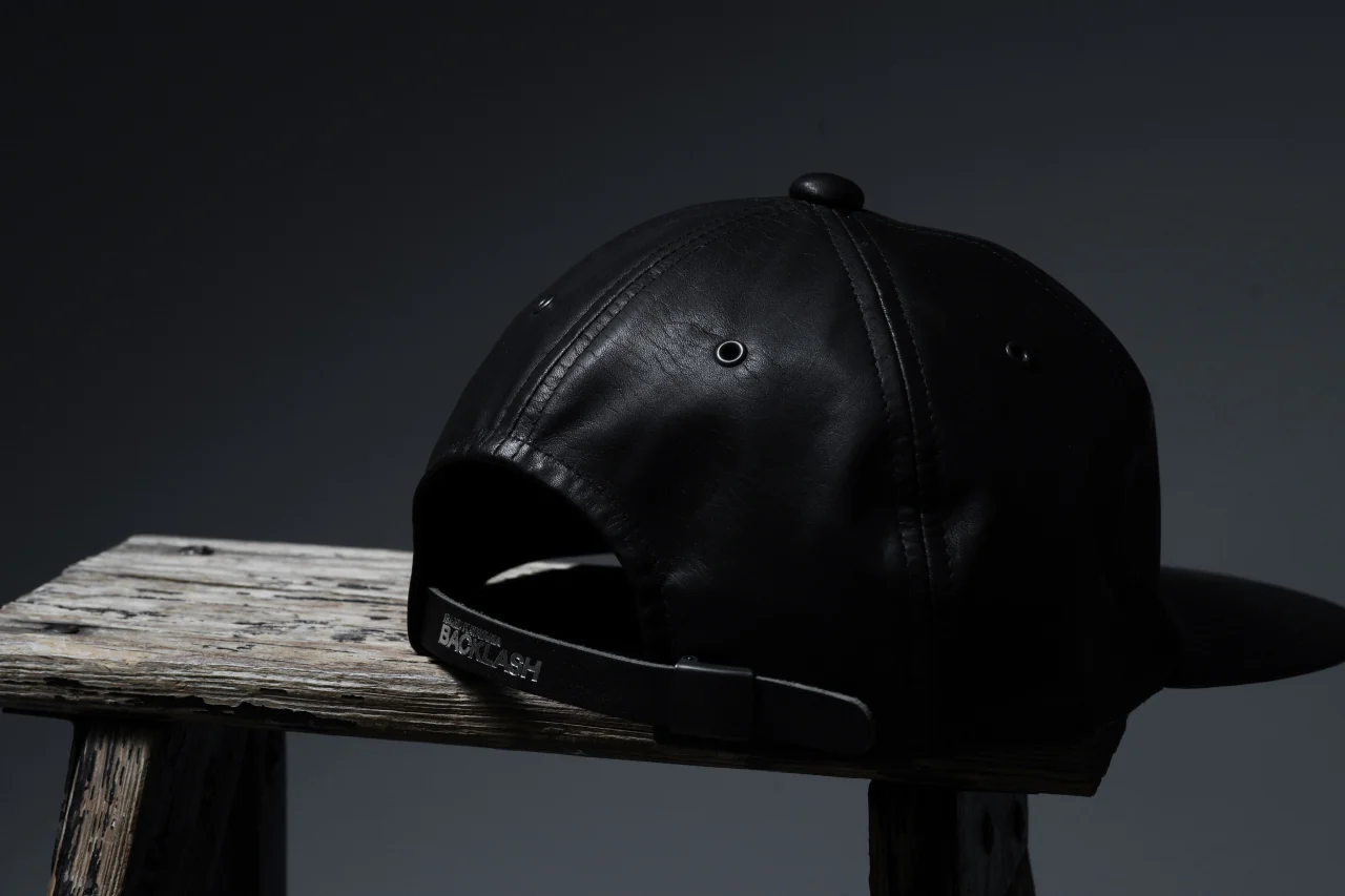 ISAMU KATAYAMA BACKLASH FLAT VISOR CAP / MONOCHROME LUXURY STEER (BLACK) - Image 27