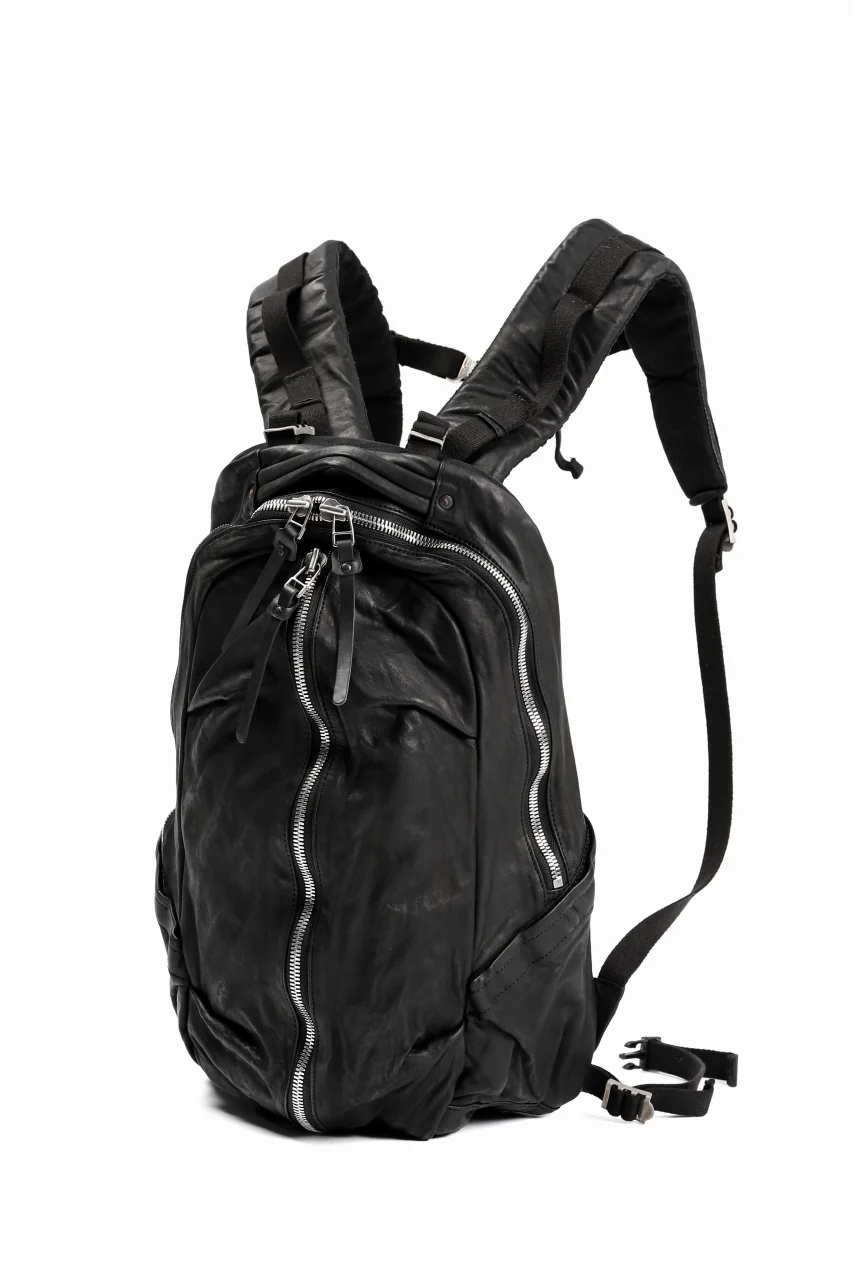 ISAMU KATAYAMA BACKLASH FUNCTIONAL BACKPACK / Italy Shoulder 0.8 OBJECT DYED (BLACK)