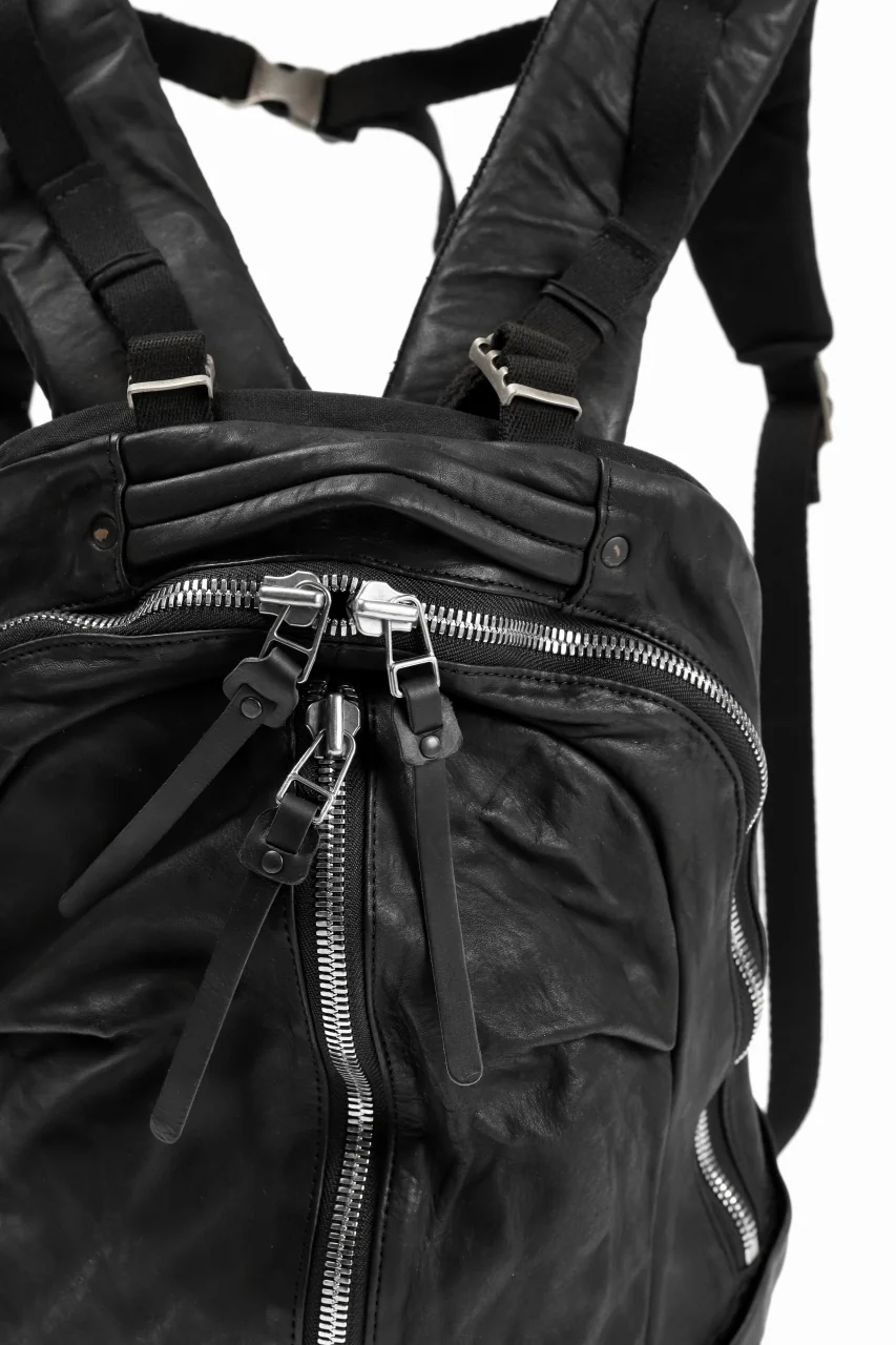 ISAMU KATAYAMA BACKLASH FUNCTIONAL BACKPACK / Italy Shoulder 0.8 OBJECT DYED (BLACK) - Image 10