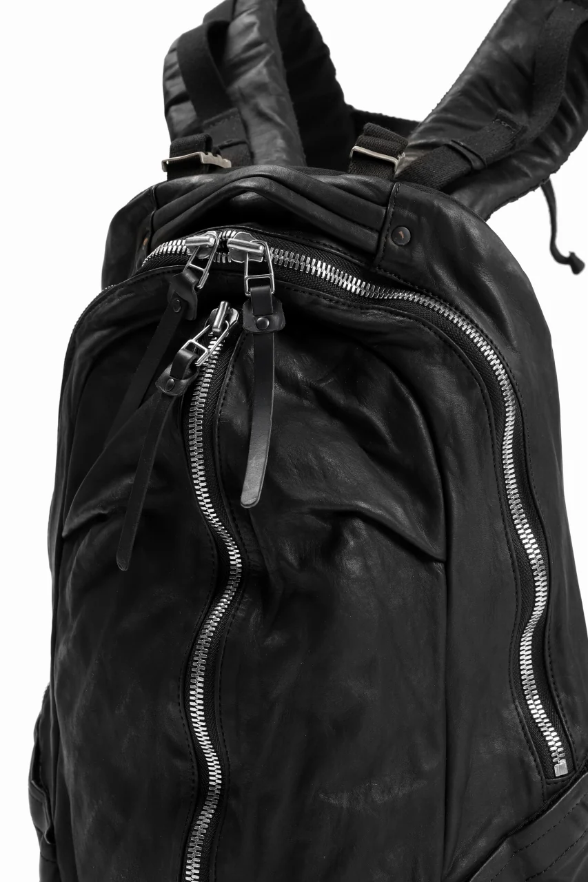 ISAMU KATAYAMA BACKLASH FUNCTIONAL BACKPACK / Italy Shoulder 0.8 OBJECT DYED (BLACK) - Image 12