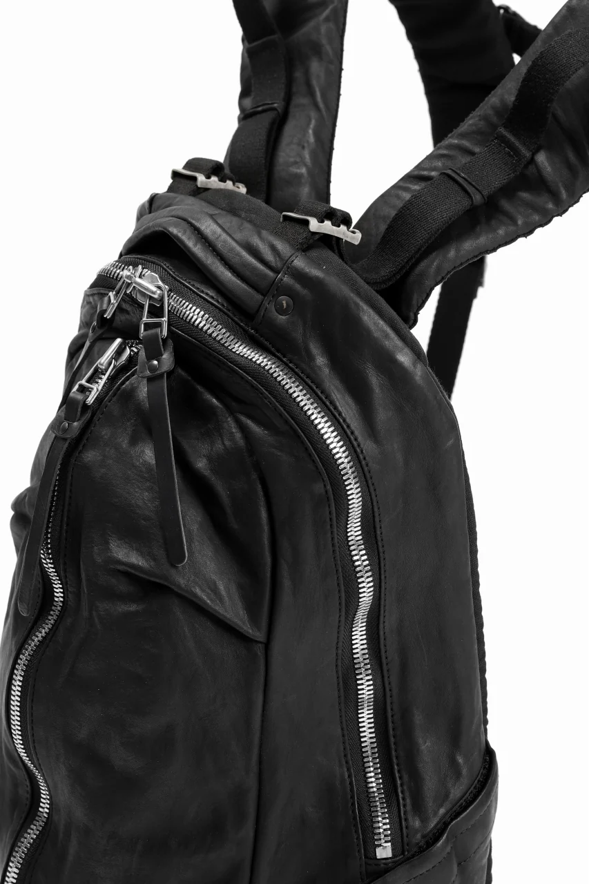 ISAMU KATAYAMA BACKLASH FUNCTIONAL BACKPACK / Italy Shoulder 0.8 OBJECT DYED (BLACK) - Image 16