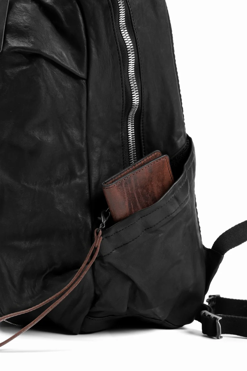 ISAMU KATAYAMA BACKLASH FUNCTIONAL BACKPACK / Italy Shoulder 0.8 OBJECT DYED (BLACK) - Image 22