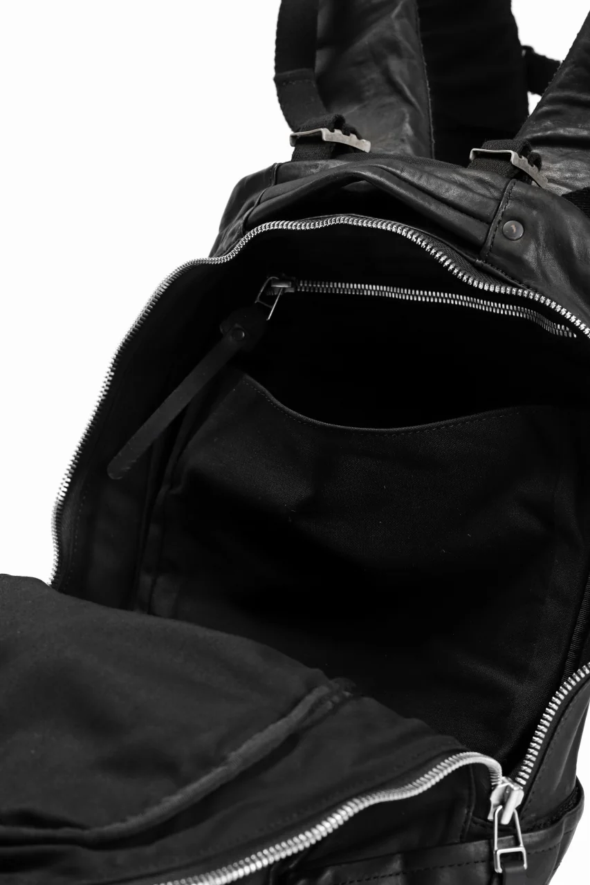 ISAMU KATAYAMA BACKLASH FUNCTIONAL BACKPACK / Italy Shoulder 0.8 OBJECT DYED (BLACK) - Image 25