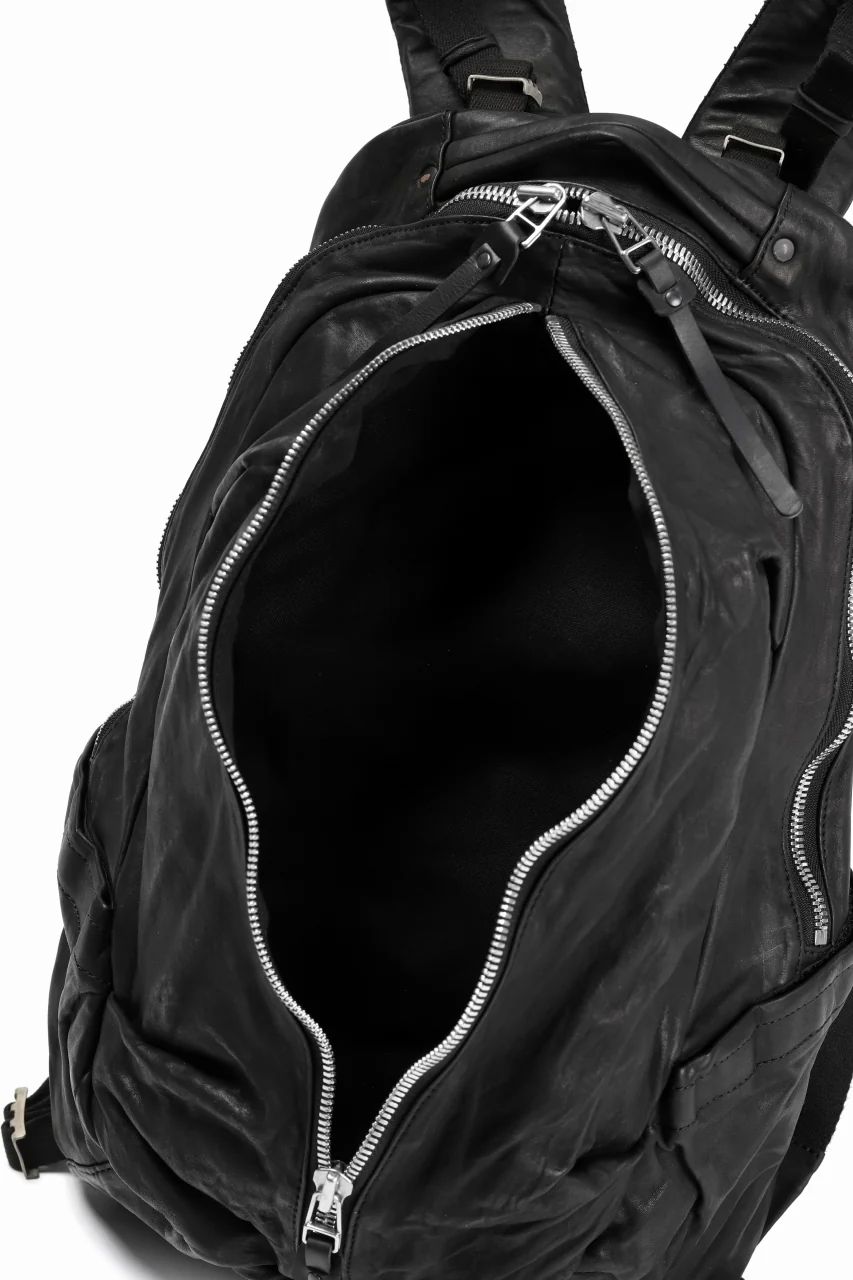 ISAMU KATAYAMA BACKLASH FUNCTIONAL BACKPACK / Italy Shoulder 0.8 OBJECT DYED (BLACK) - Image 26