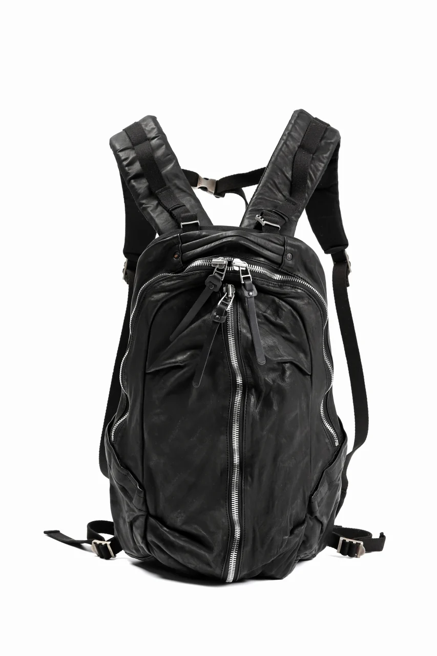 ISAMU KATAYAMA BACKLASH FUNCTIONAL BACKPACK / Italy Shoulder 0.8 OBJECT DYED (BLACK) - Image 3