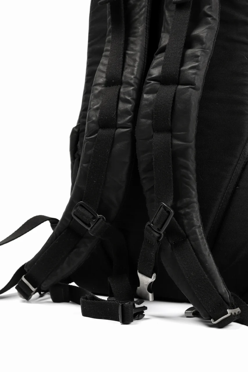 ISAMU KATAYAMA BACKLASH FUNCTIONAL BACKPACK / Italy Shoulder 0.8 OBJECT DYED (BLACK) - Image 31