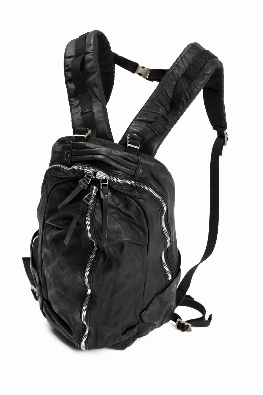 ISAMU KATAYAMA BACKLASH FUNCTIONAL BACKPACK / Italy Shoulder 0.8 OBJECT DYED (BLACK) - Image 4