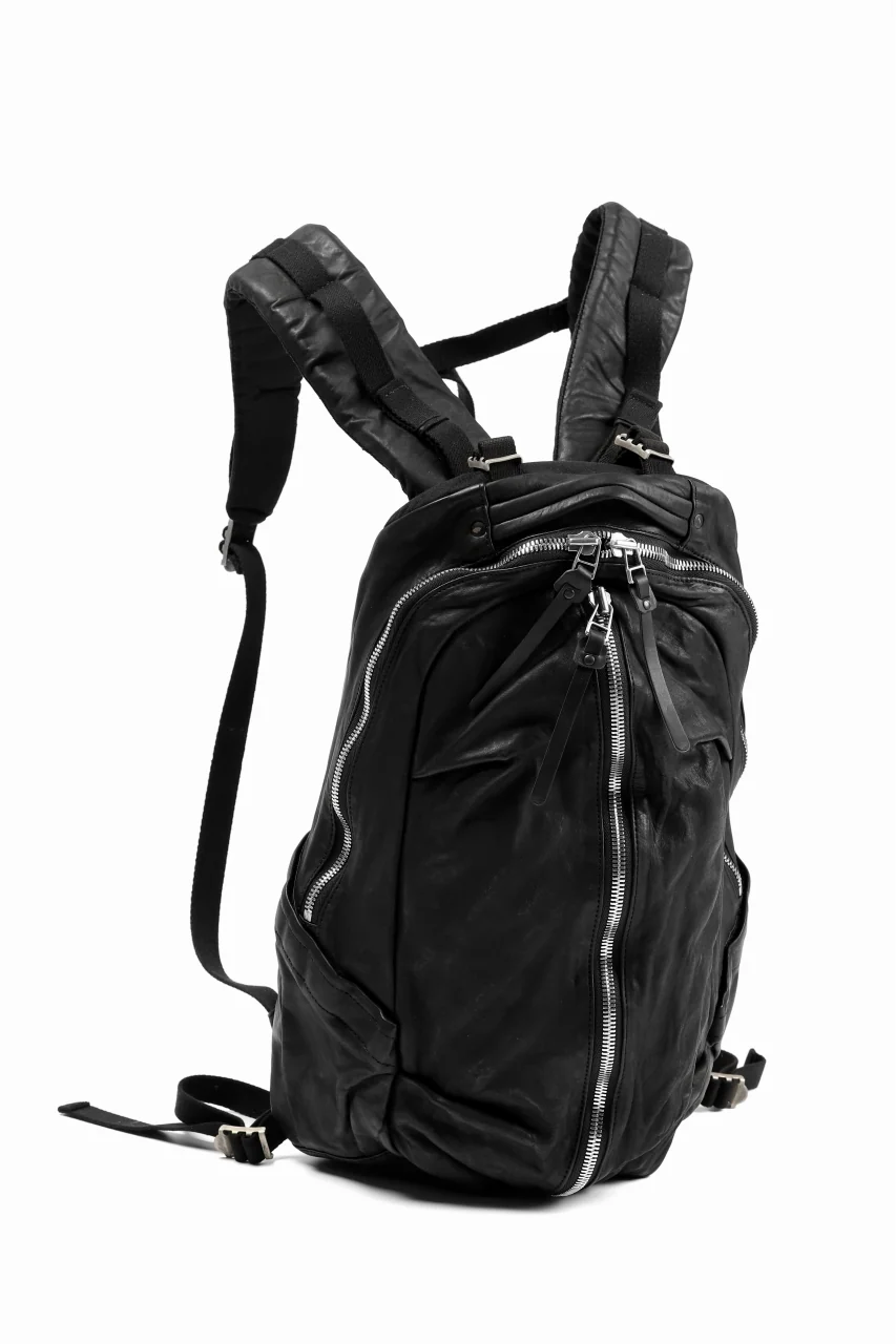 ISAMU KATAYAMA BACKLASH FUNCTIONAL BACKPACK / Italy Shoulder 0.8 OBJECT DYED (BLACK) - Image 5