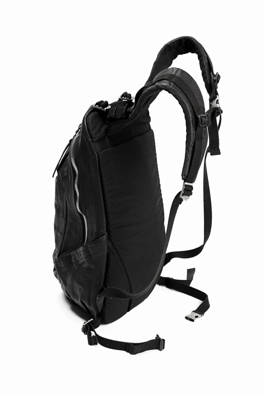 ISAMU KATAYAMA BACKLASH FUNCTIONAL BACKPACK / Italy Shoulder 0.8 OBJECT DYED (BLACK) - Image 6