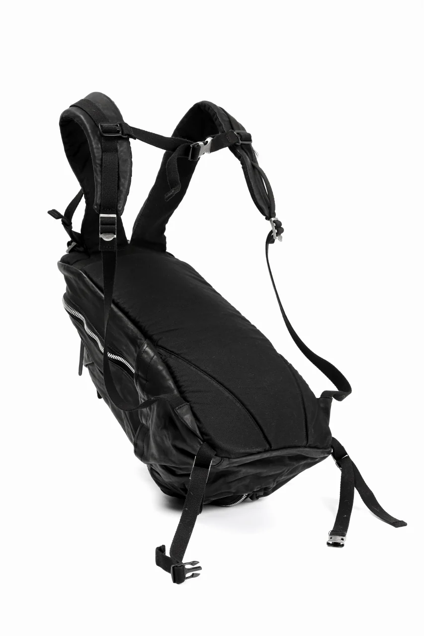 ISAMU KATAYAMA BACKLASH FUNCTIONAL BACKPACK / Italy Shoulder 0.8 OBJECT DYED (BLACK) - Image 8