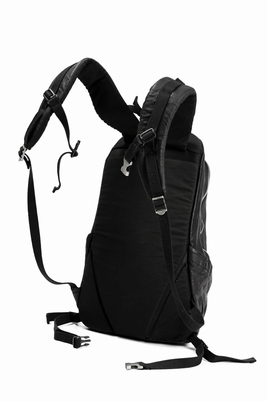ISAMU KATAYAMA BACKLASH FUNCTIONAL BACKPACK / Italy Shoulder 0.8 OBJECT DYED (BLACK) - Image 9