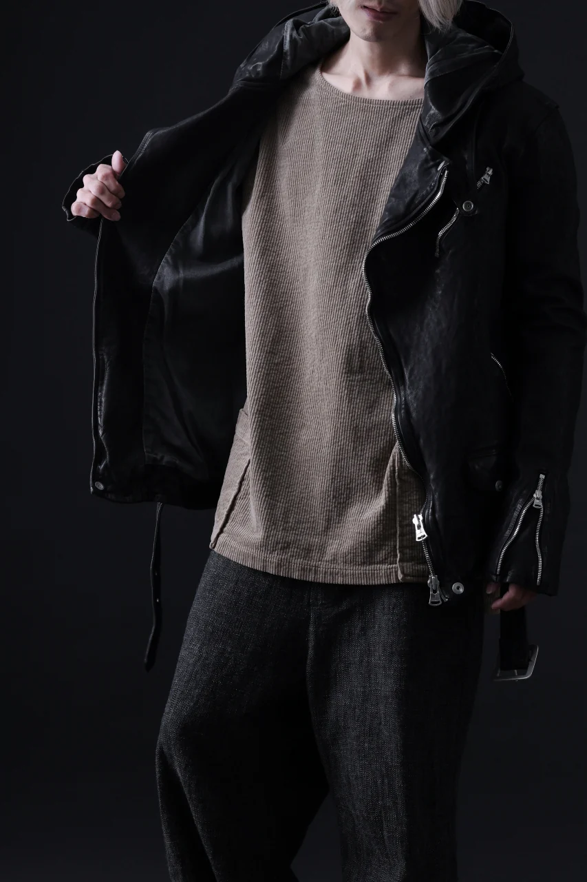 ISAMU KATAYAMA BACKLASH GARENT-DYED PULLOVER / 7W STRETCH CORDUROY (KHAKI) - Image 25