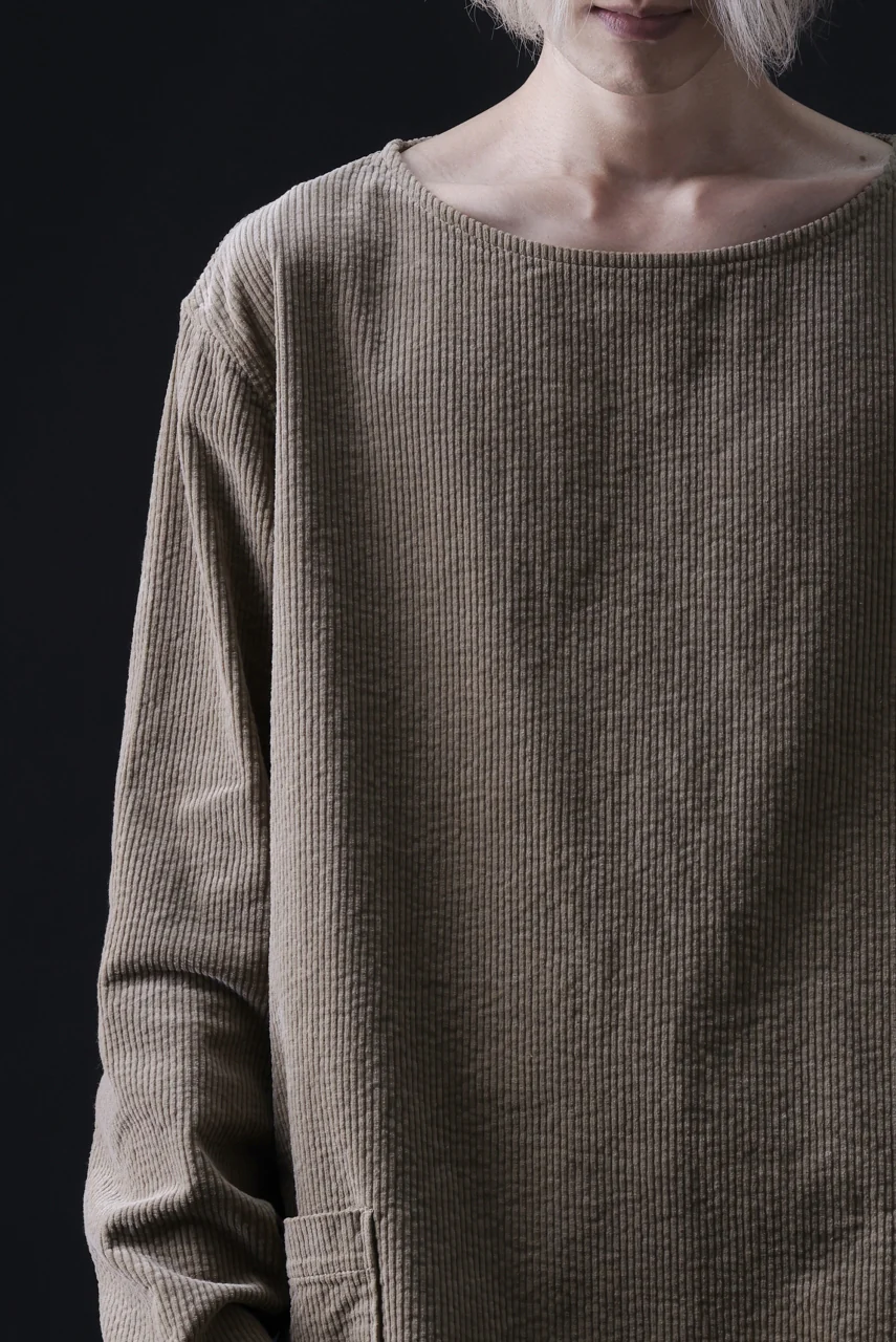 ISAMU KATAYAMA BACKLASH GARENT-DYED PULLOVER / 7W STRETCH CORDUROY (KHAKI) - Image 28