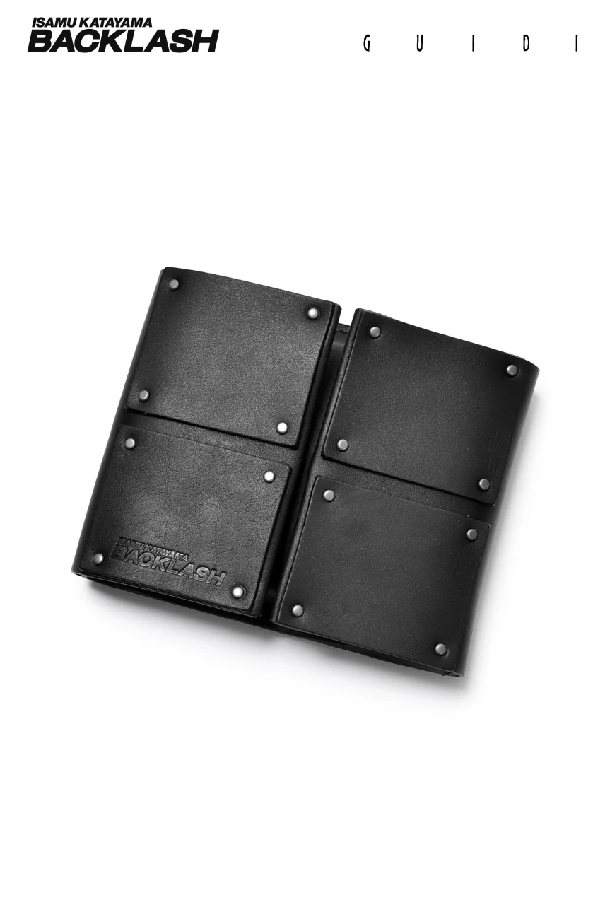 ISAMU KATAYAMA BACKLASH GUIDI CALF LEATHER 3FOLD WALLET