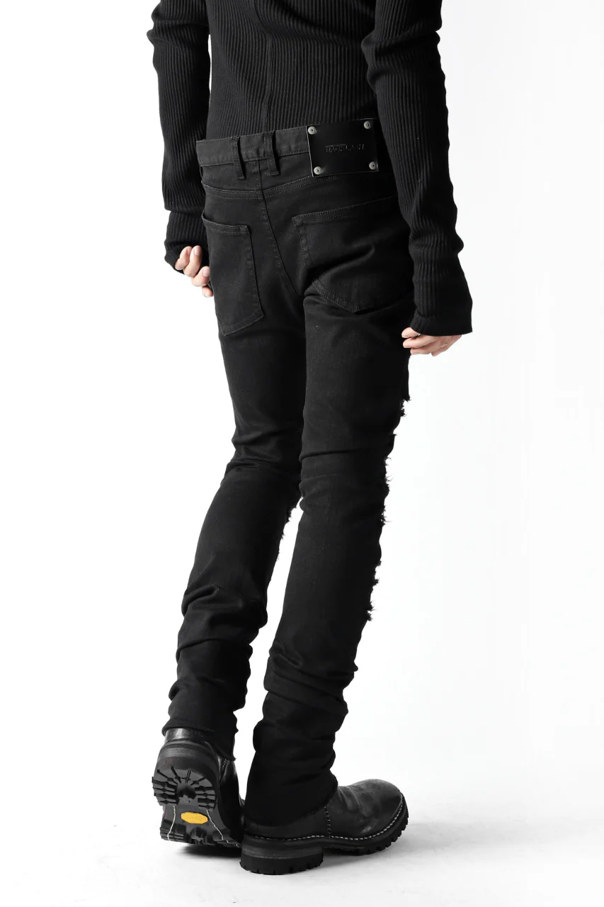 ISAMU KATAYAMA BACKLASH HIGH POWER STRETCH SKINNY PANTS (REPAIRED DEERSKIN) - Image 12