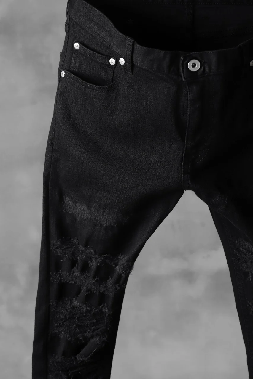 ISAMU KATAYAMA BACKLASH HIGH POWER STRETCH SKINNY PANTS (REPAIRED DEERSKIN) - Image 4