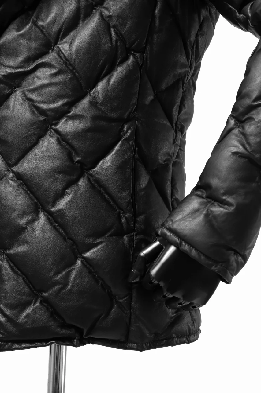 ISAMU KATAYAMA BACKLASH HOODED DOWN JACKET / KANGAROO + POLISH WHITE GOOSE (BLACK) - Image 20