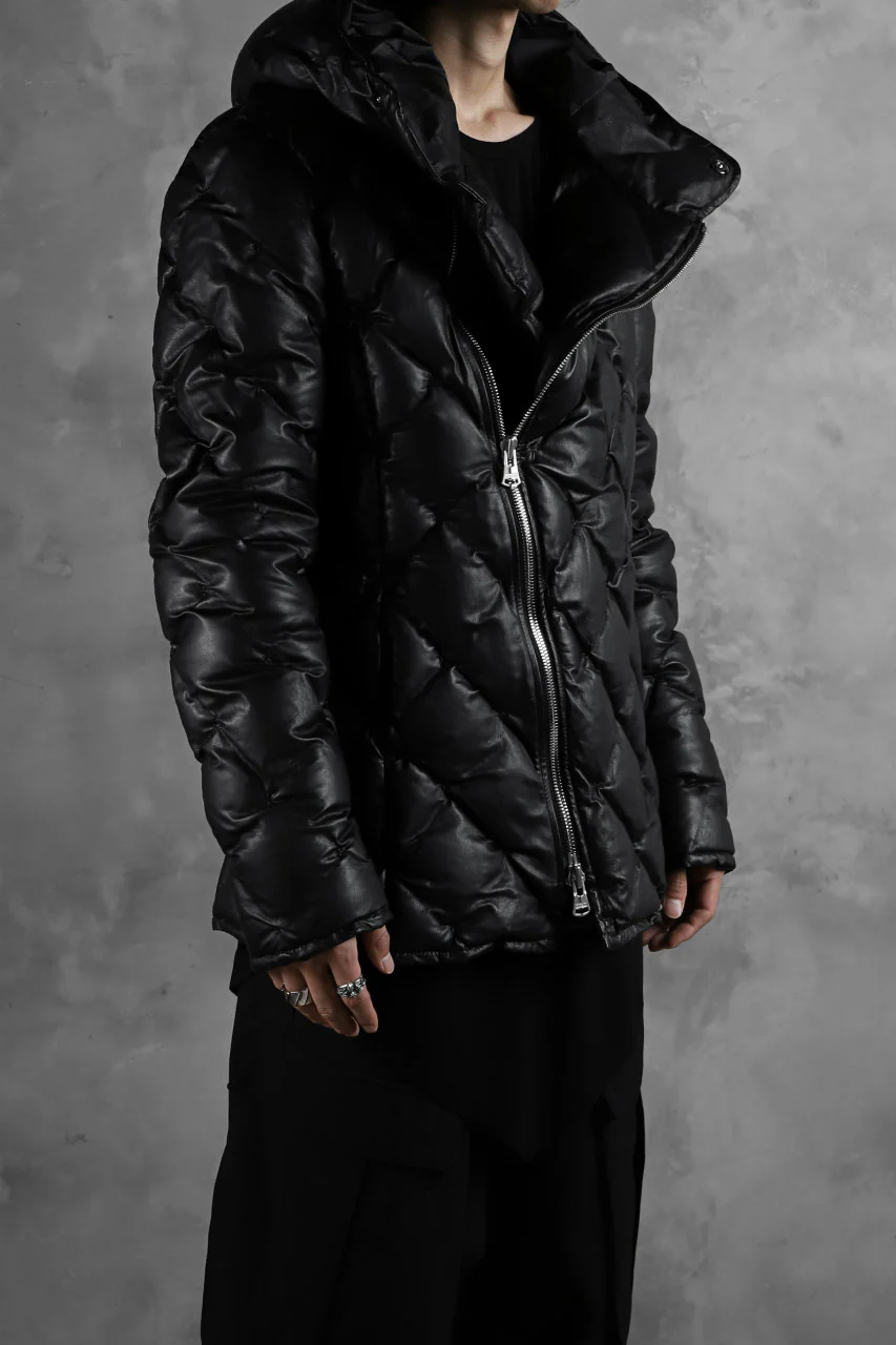 ISAMU KATAYAMA BACKLASH HOODED DOWN JACKET / KANGAROO + POLISH WHITE GOOSE (BLACK) - Image 32