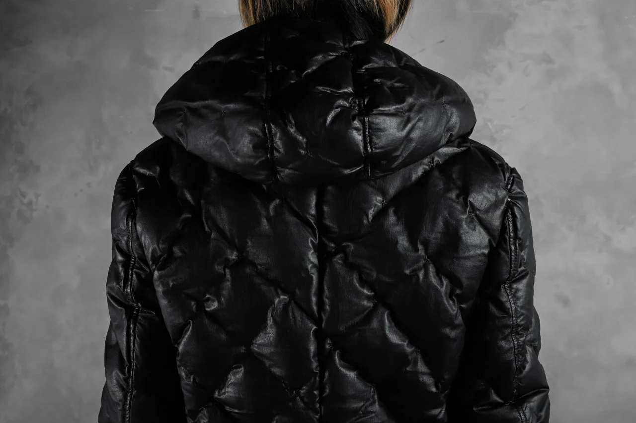 ISAMU KATAYAMA BACKLASH HOODED DOWN JACKET / KANGAROO + POLISH WHITE GOOSE (BLACK) - Image 58