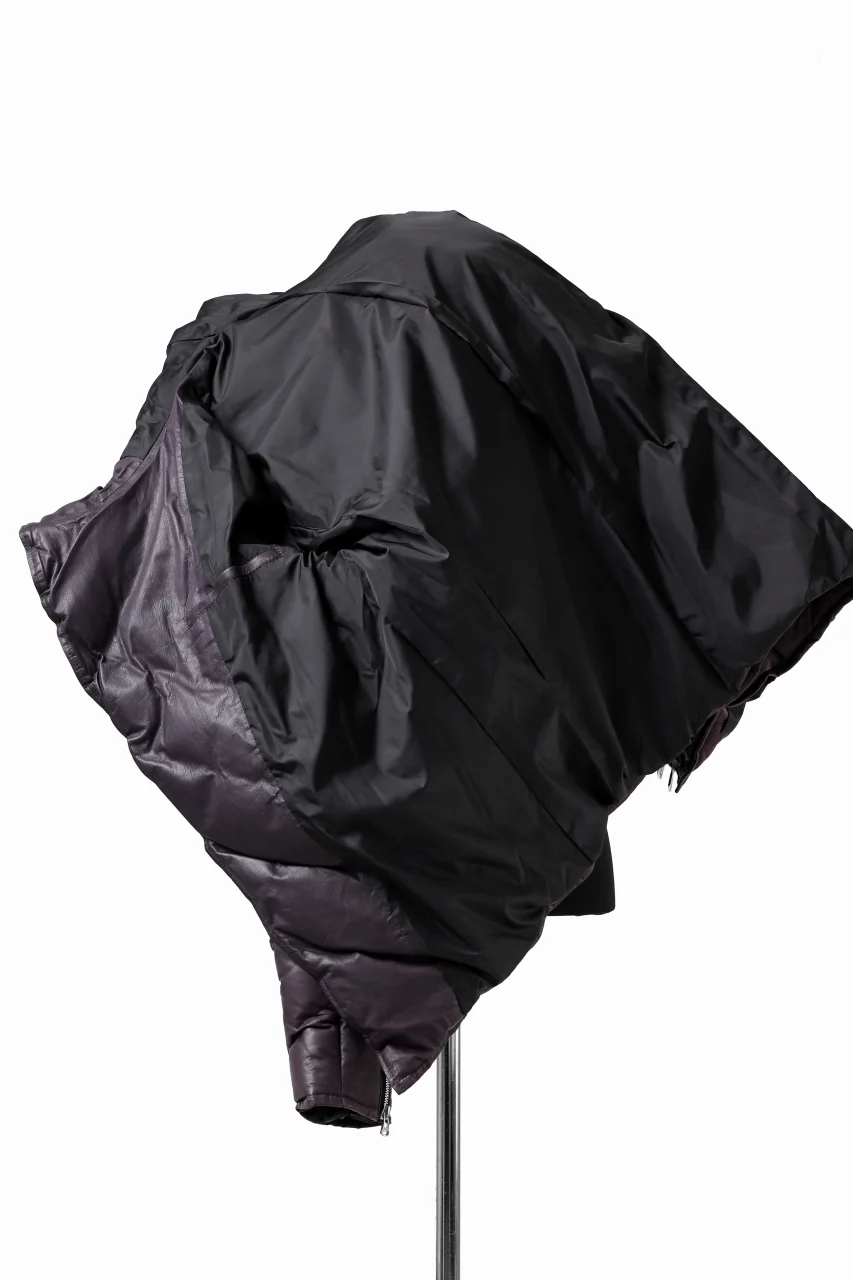 ISAMU KATAYAMA BACKLASH HOODED DOWN JACKET / KANGAROO + POLISH WHITE GOOSE (PURPLE) - Image 30