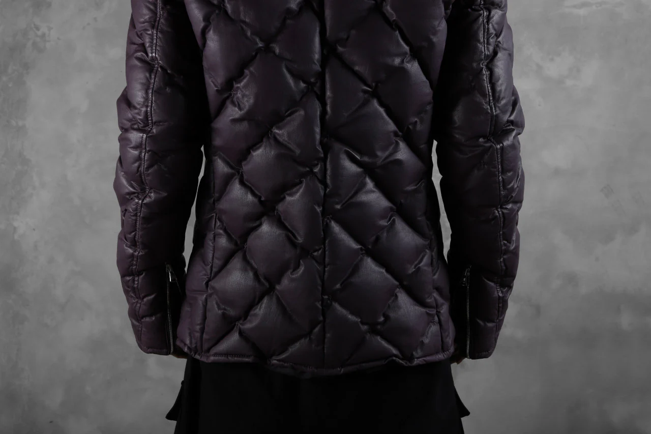 ISAMU KATAYAMA BACKLASH HOODED DOWN JACKET / KANGAROO + POLISH WHITE GOOSE (PURPLE) - Image 48