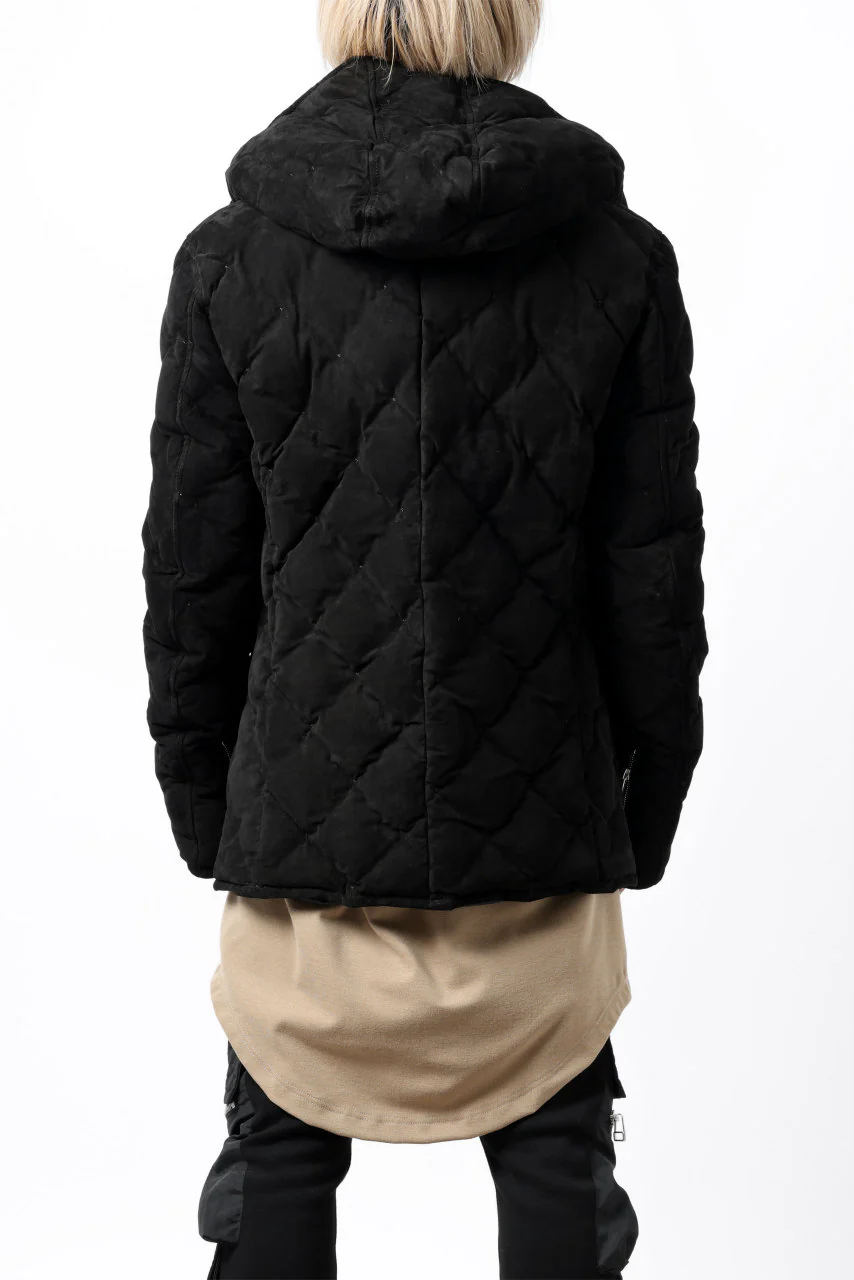ISAMU KATAYAMA BACKLASH HOODED DOWN JACKET / KANGAROO REVERSE + POLISH WHITE GOOSE (BLACK) - Image 11