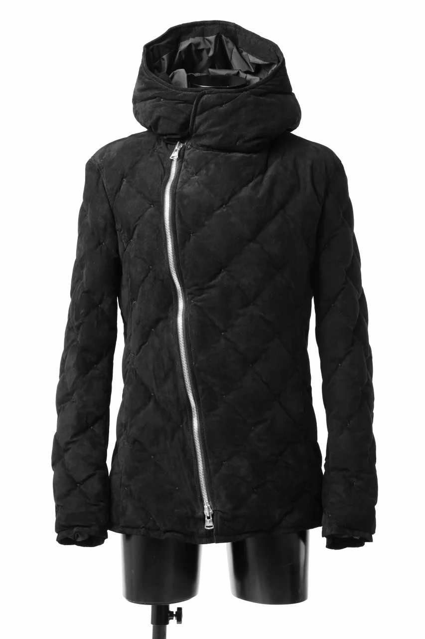 ISAMU KATAYAMA BACKLASH HOODED DOWN JACKET / KANGAROO REVERSE + POLISH WHITE GOOSE (BLACK) - Image 16