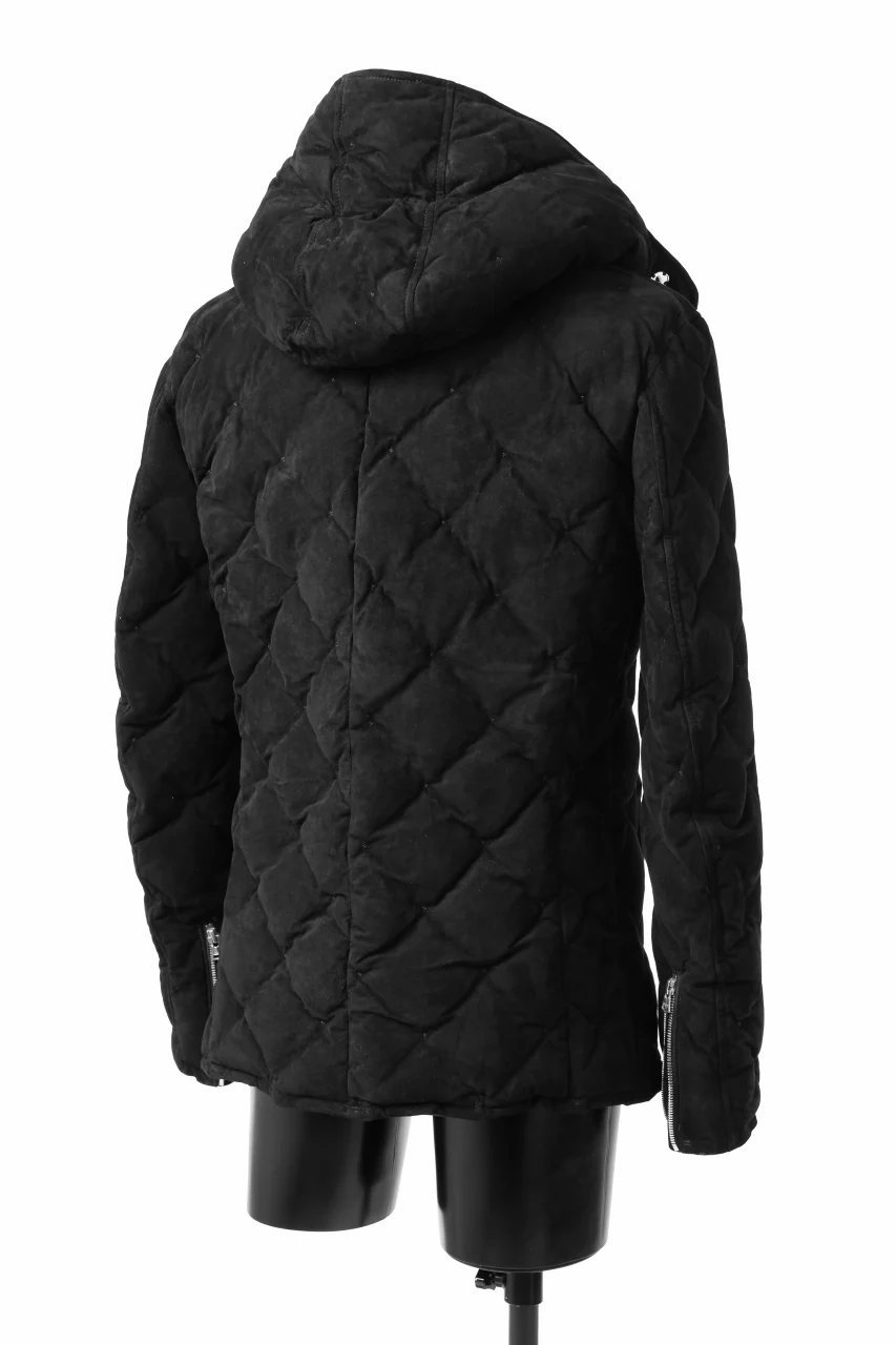 ISAMU KATAYAMA BACKLASH HOODED DOWN JACKET / KANGAROO REVERSE + POLISH WHITE GOOSE (BLACK) - Image 22