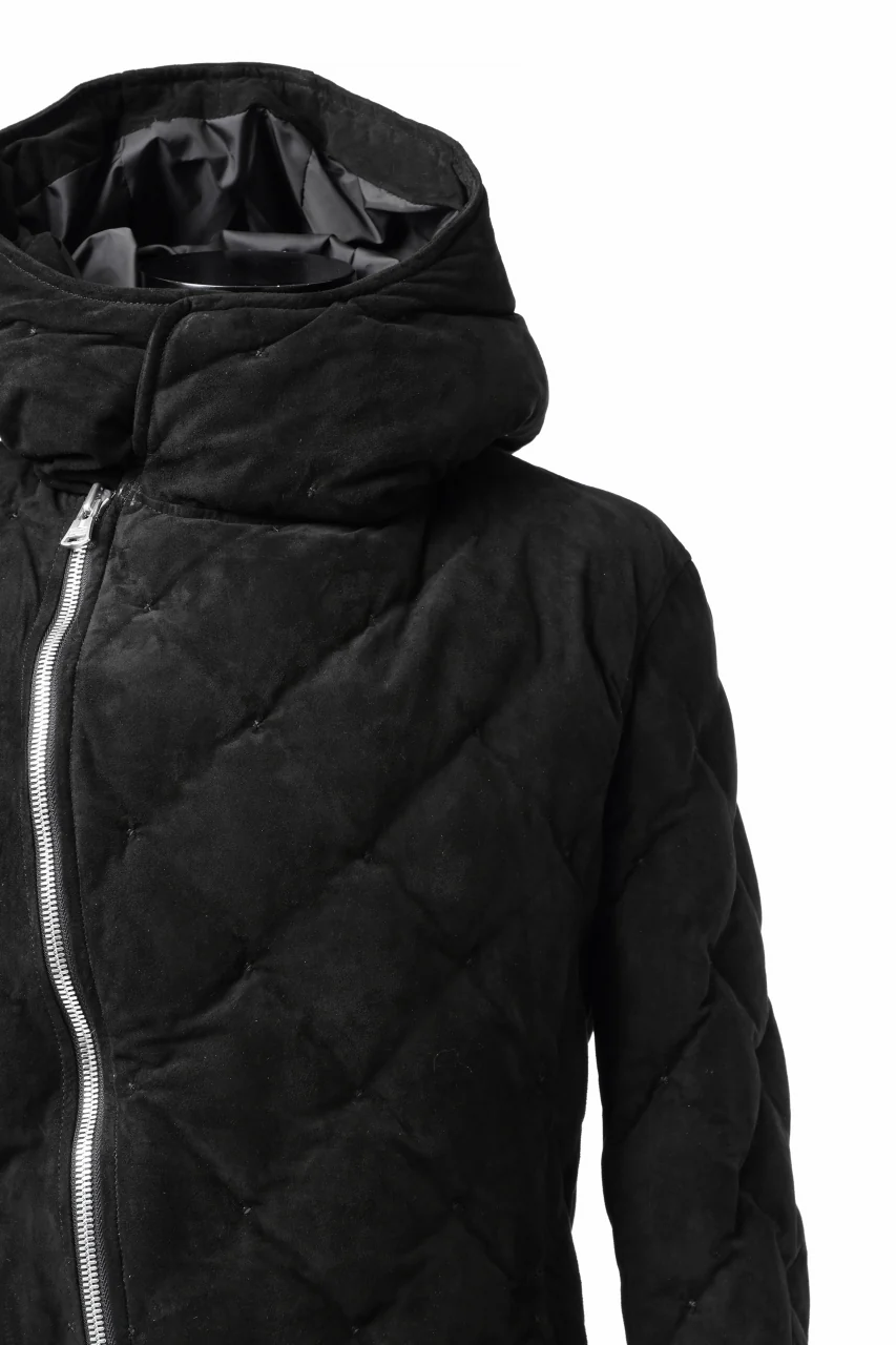 ISAMU KATAYAMA BACKLASH HOODED DOWN JACKET / KANGAROO REVERSE + POLISH WHITE GOOSE (BLACK) - Image 26