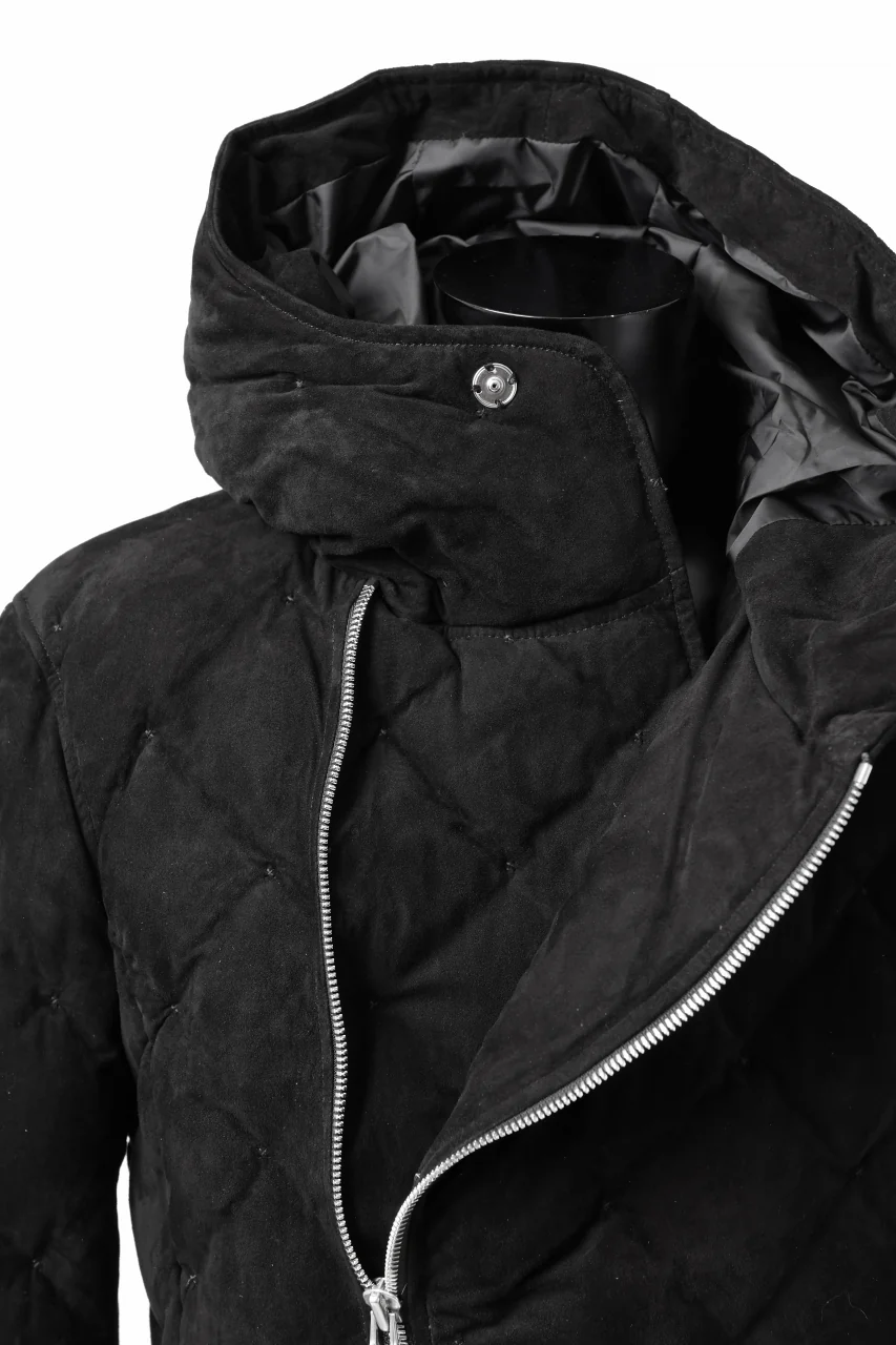 ISAMU KATAYAMA BACKLASH HOODED DOWN JACKET / KANGAROO REVERSE + POLISH WHITE GOOSE (BLACK) - Image 31
