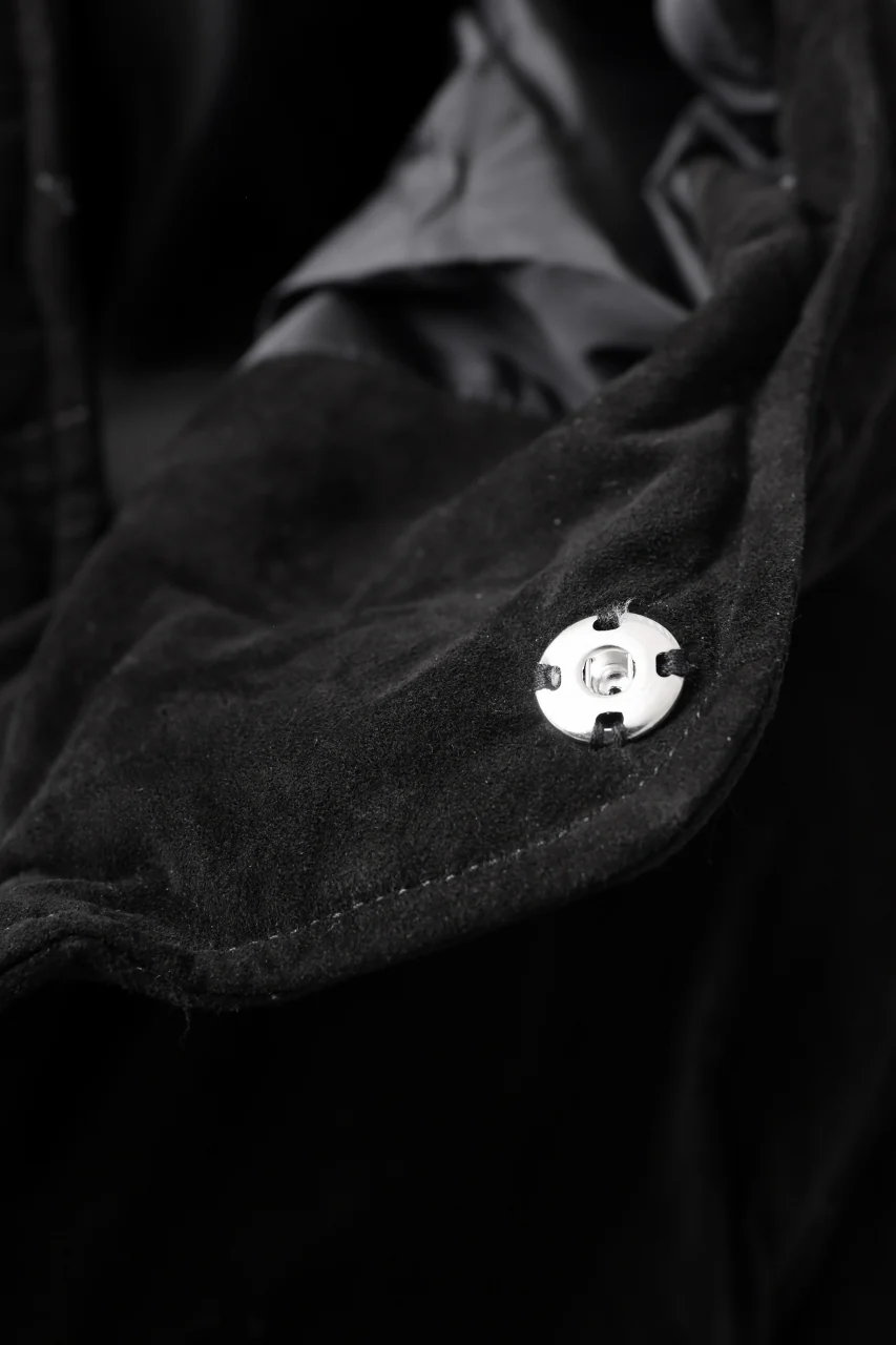 ISAMU KATAYAMA BACKLASH HOODED DOWN JACKET / KANGAROO REVERSE + POLISH WHITE GOOSE (BLACK) - Image 32