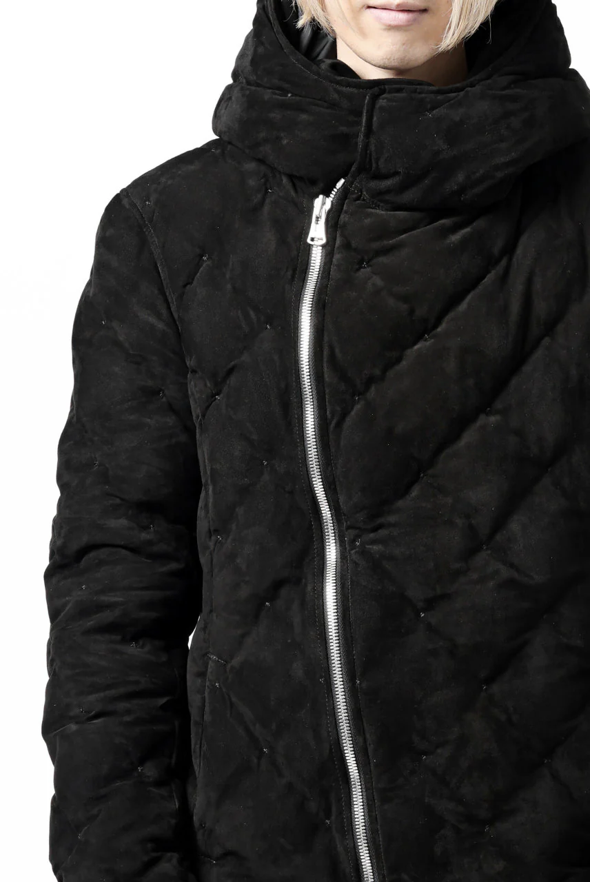 ISAMU KATAYAMA BACKLASH HOODED DOWN JACKET / KANGAROO REVERSE + POLISH WHITE GOOSE (BLACK) - Image 43