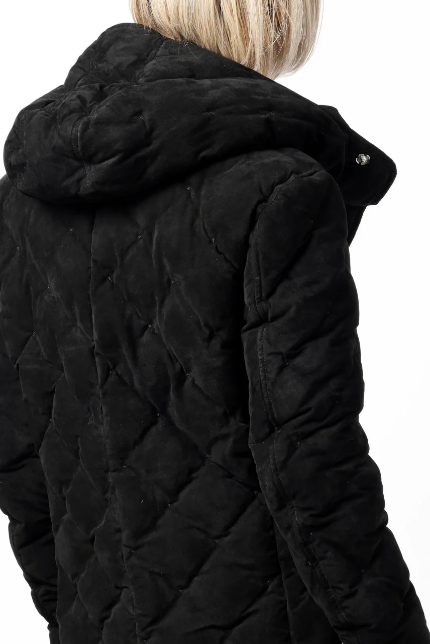 ISAMU KATAYAMA BACKLASH HOODED DOWN JACKET / KANGAROO REVERSE + POLISH WHITE GOOSE (BLACK) - Image 47