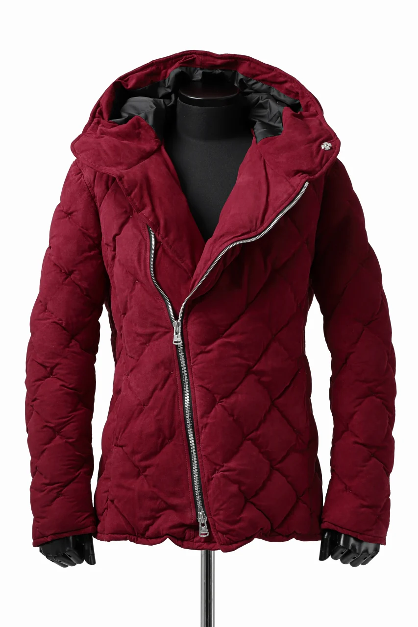 ISAMU KATAYAMA BACKLASH HOODED DOWN JACKET / KANGAROO REVERSE + POLISH WHITE GOOSE (RED) - Image 2