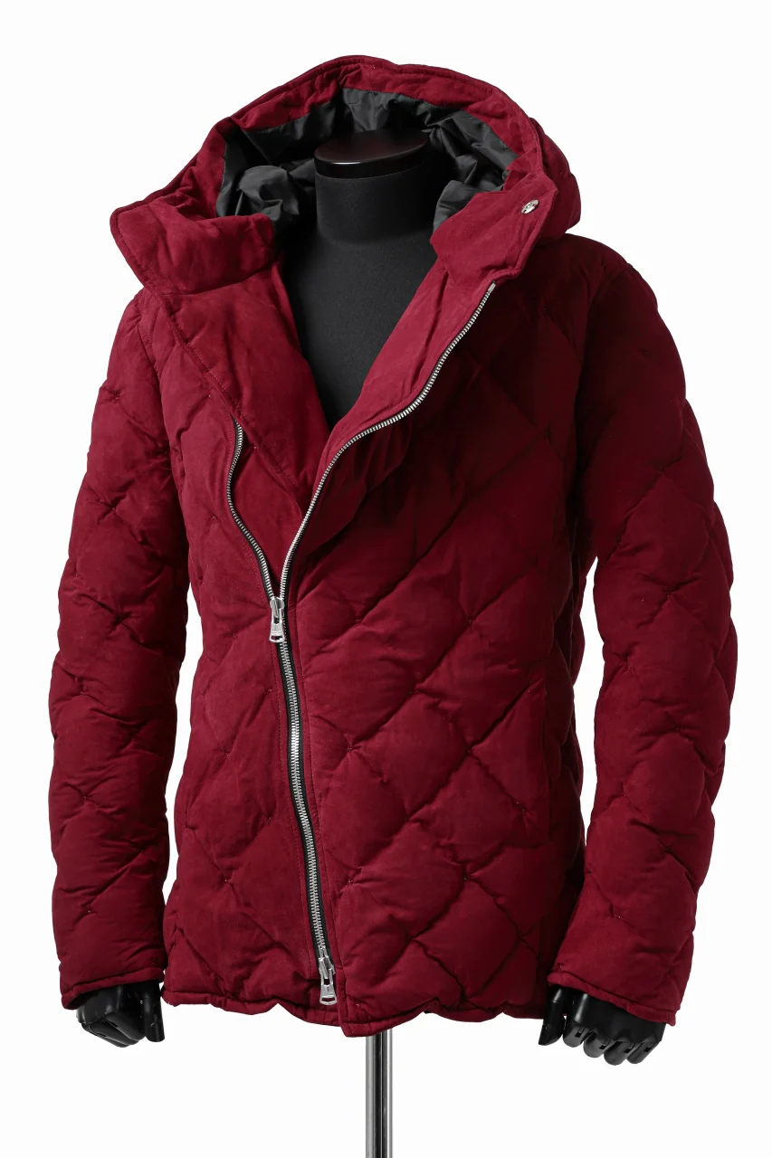ISAMU KATAYAMA BACKLASH HOODED DOWN JACKET / KANGAROO REVERSE + POLISH WHITE GOOSE (RED) - Image 3