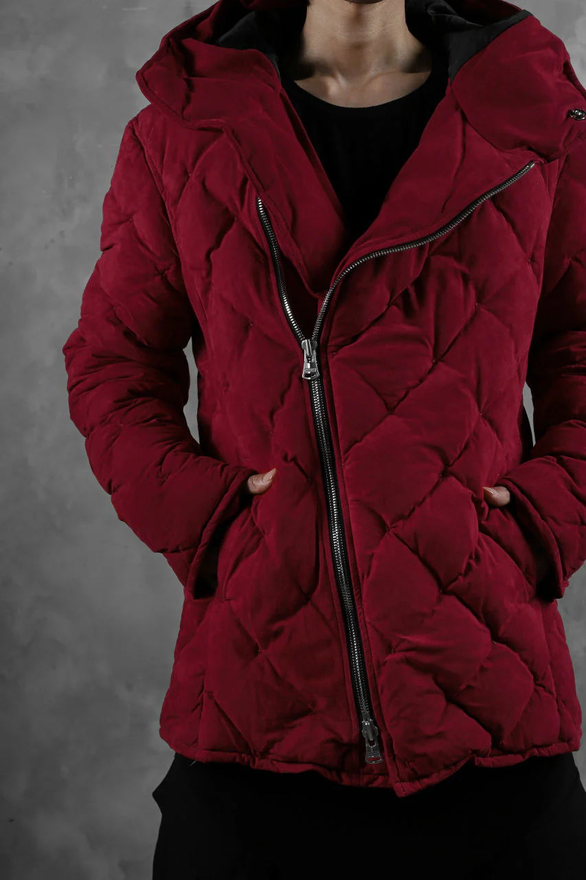 ISAMU KATAYAMA BACKLASH HOODED DOWN JACKET / KANGAROO REVERSE + POLISH WHITE GOOSE (RED) - Image 36