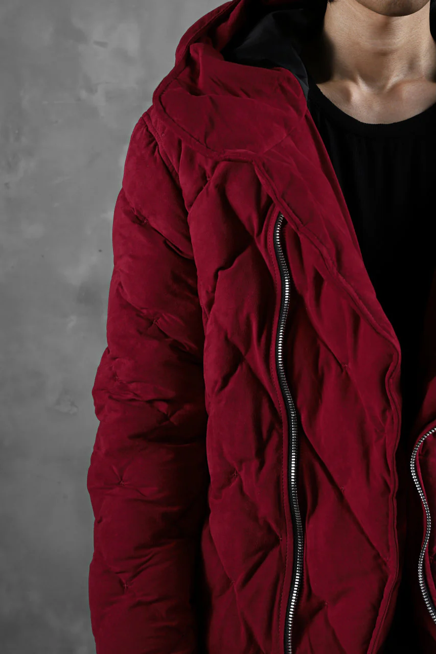 ISAMU KATAYAMA BACKLASH HOODED DOWN JACKET / KANGAROO REVERSE + POLISH WHITE GOOSE (RED) - Image 37