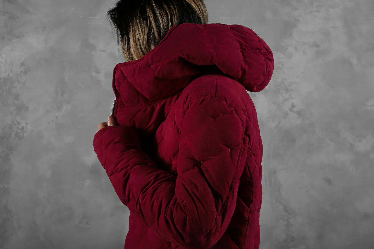 ISAMU KATAYAMA BACKLASH HOODED DOWN JACKET / KANGAROO REVERSE + POLISH WHITE GOOSE (RED) - Image 43