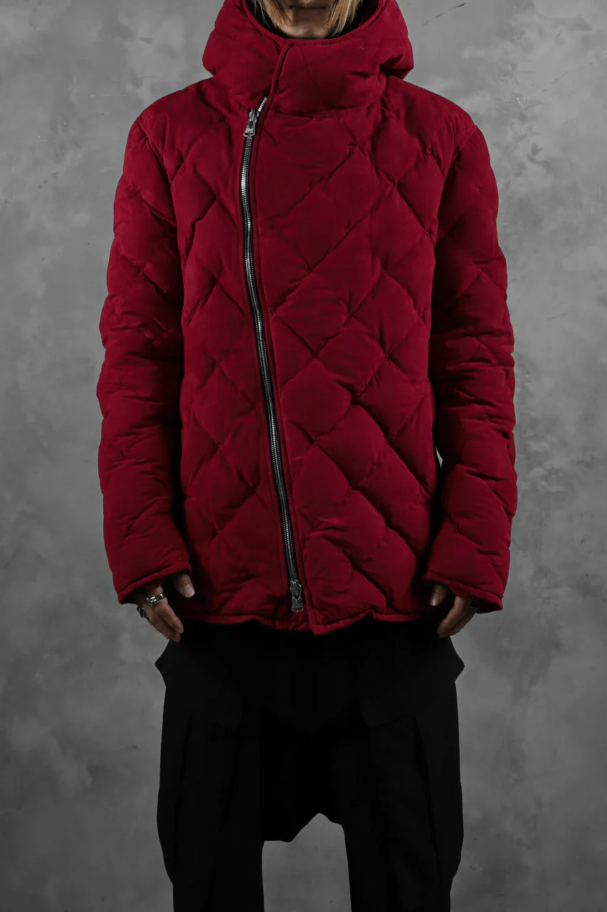 ISAMU KATAYAMA BACKLASH HOODED DOWN JACKET / KANGAROO REVERSE + POLISH WHITE GOOSE (RED) - Image 6